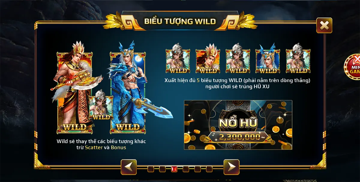 Biểu tượng Wild ở cổng game Go88 - Sơn Tinh Thủy Tinh 