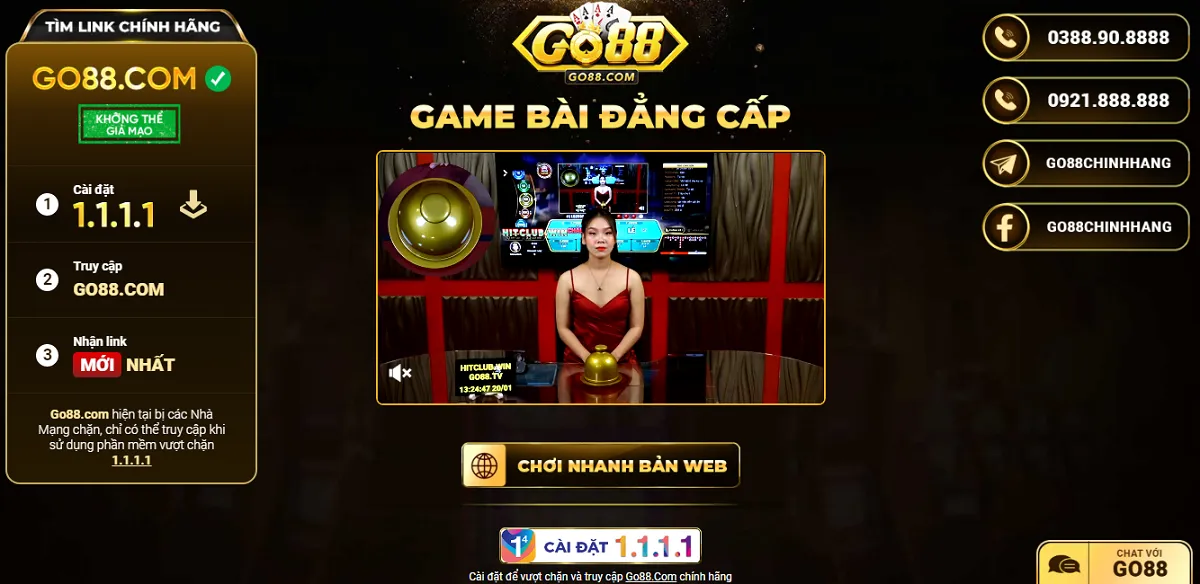 Tỷ lệ trả thưởng trong game bài go 88 cao 