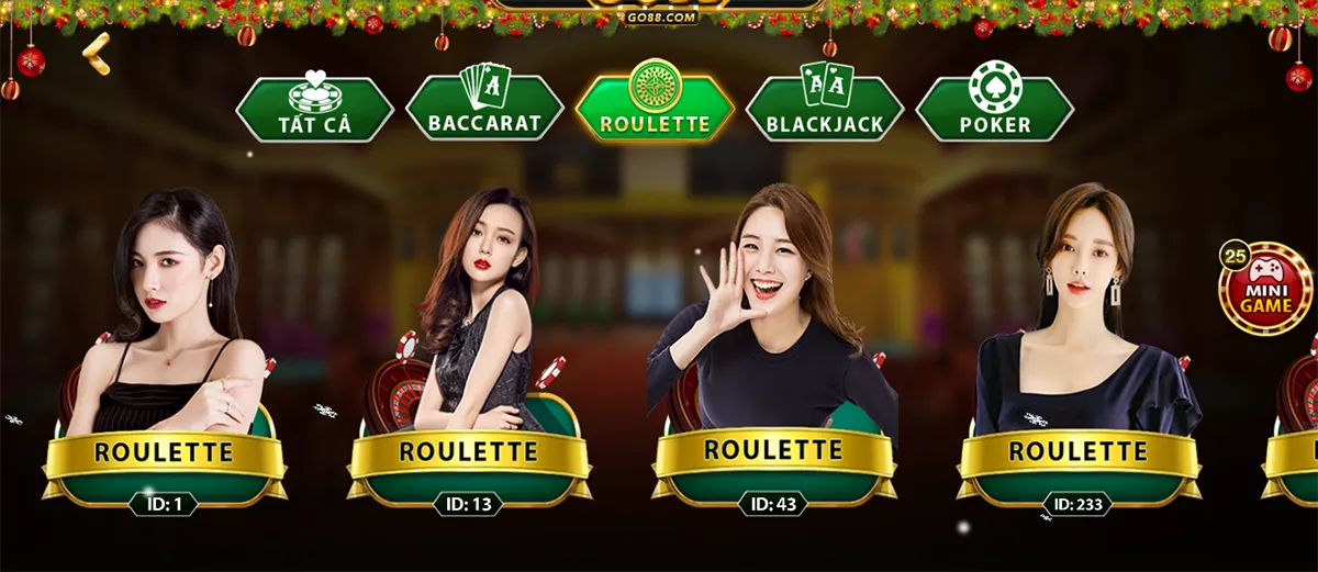 Sảnh casino cực hot tại Go88 