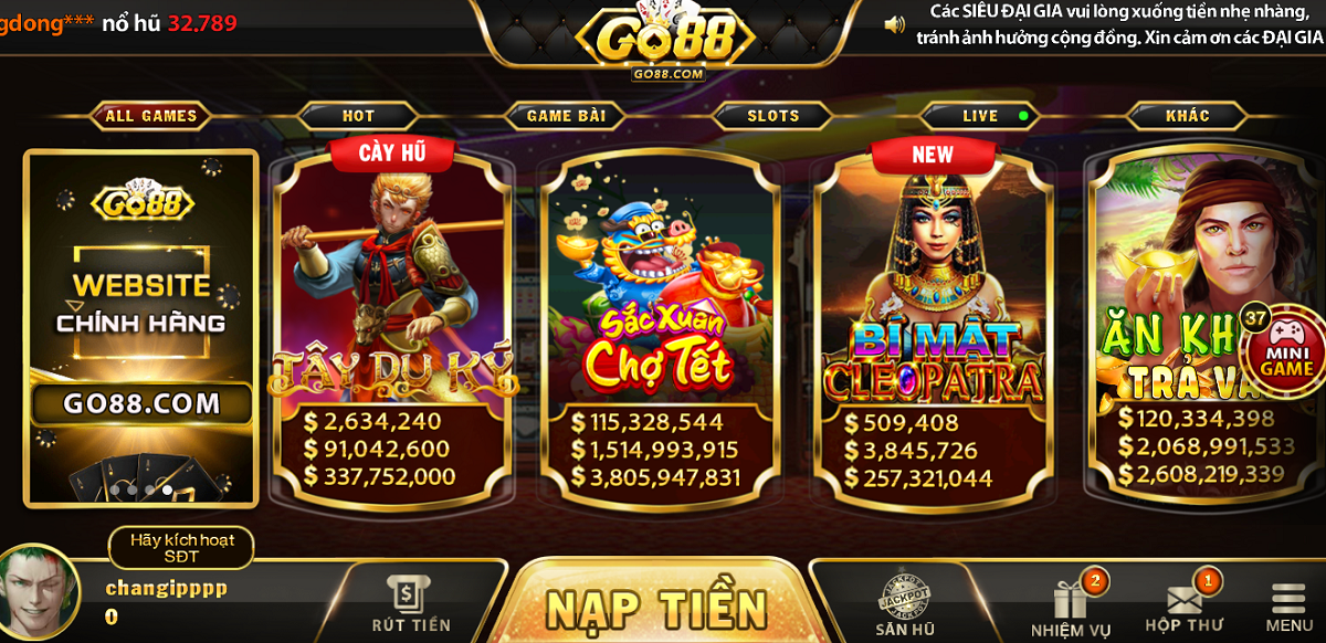 Giới thiệu siêu phẩm 2024 Bí Mật Cleopatra của cổng game Go88