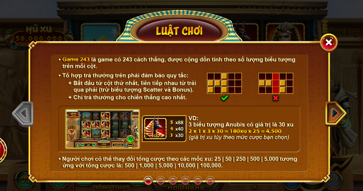 Hệ số nhân trả thưởng siêu khủng trong game đem lại cơ hội thắng lớn