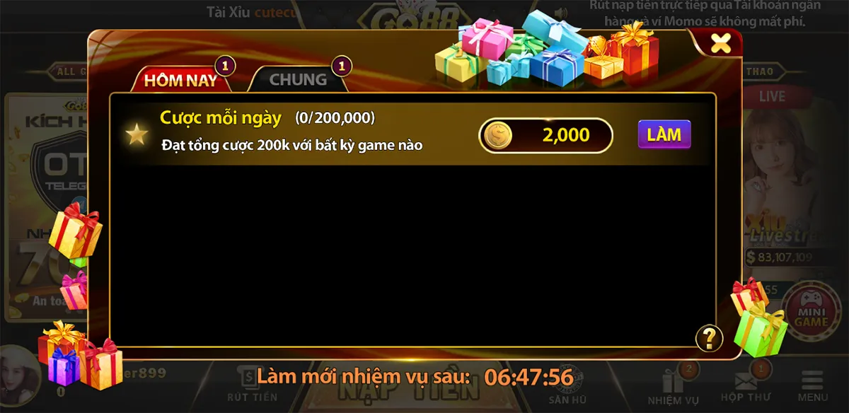 Phần thưởng tại Go88 Online cực nhiều