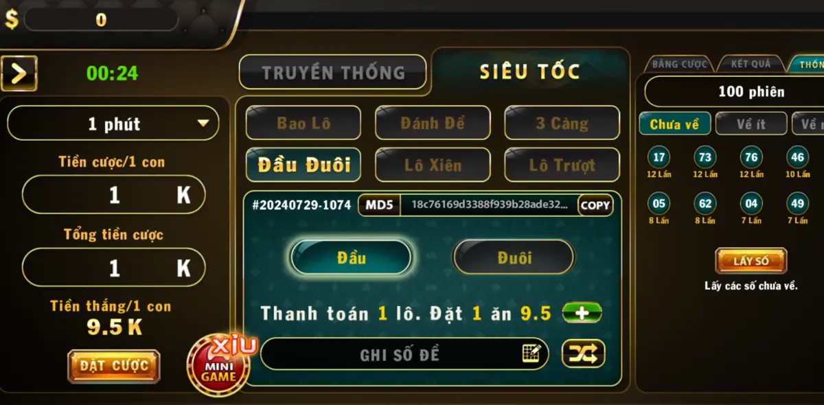 Cách tính tiền bao lô 3 miền