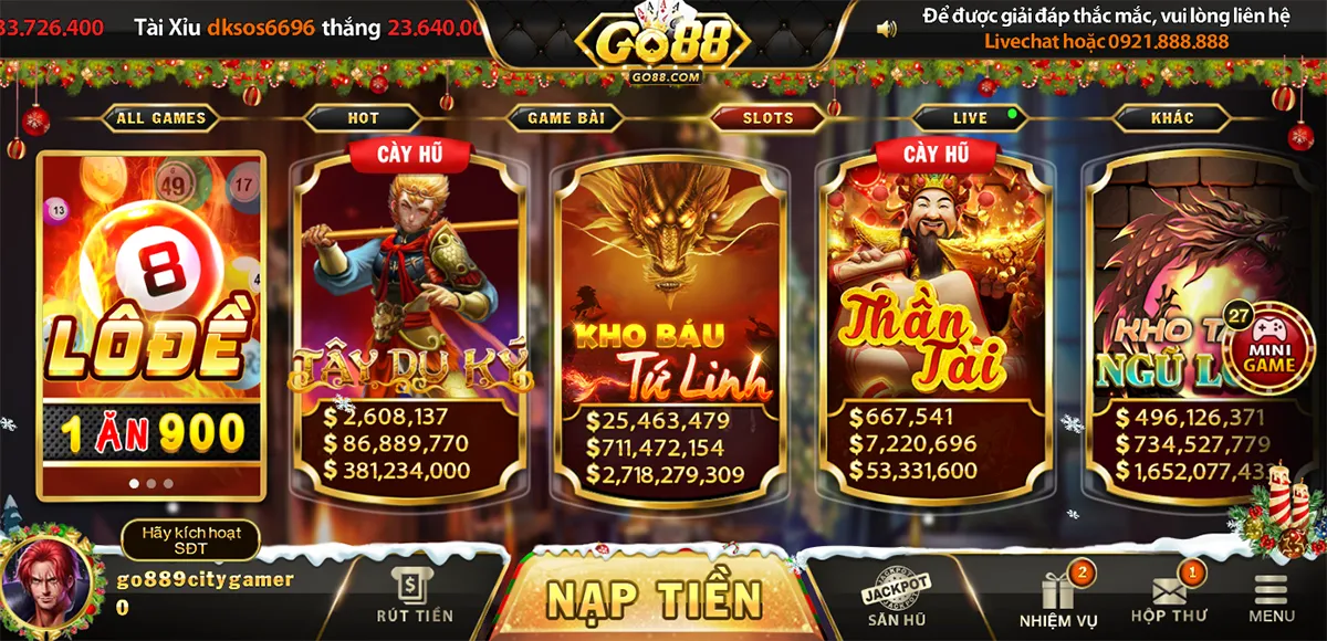 Một trong những siêu phẩm top 5 game nổ hũ uy tín Go88