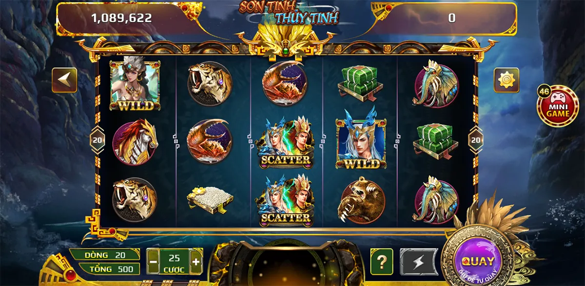 Slot game Sơn Tinh Thủy Tinh cực hot tại cổng game Go88