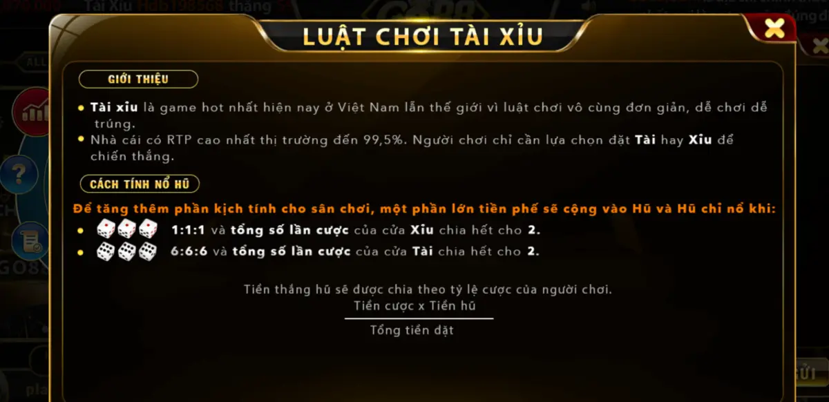 game trực tuyến tài xỉu live stream của Go88 Online