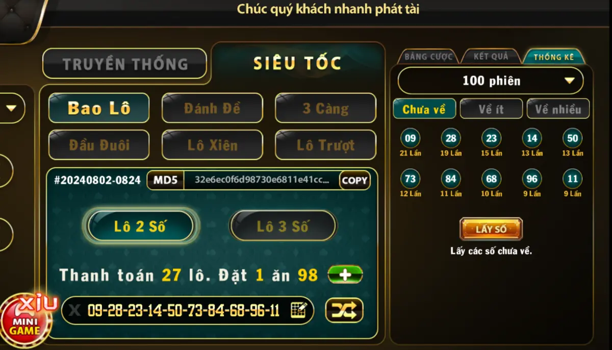 Lô đề siêu tốc tiện lợi