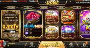 Trải nghiệm vô số trò chơi Minigame tại Go88 Online